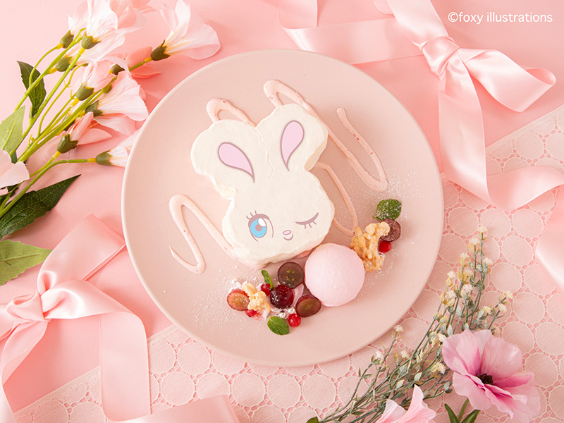 バニーのフルーツショートケーキ